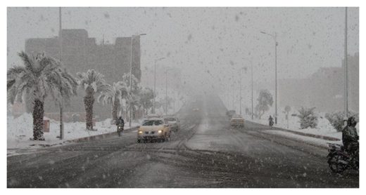 Snow in Morocco