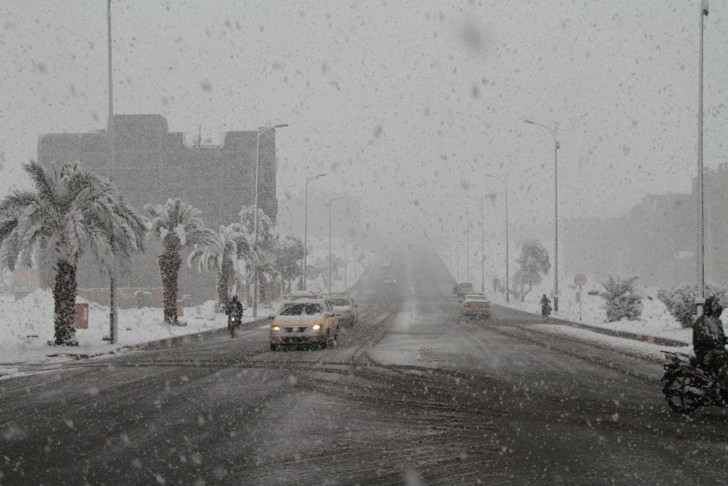 Snow in Morocco