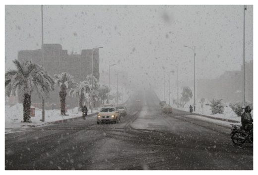 Snow in Morocco
