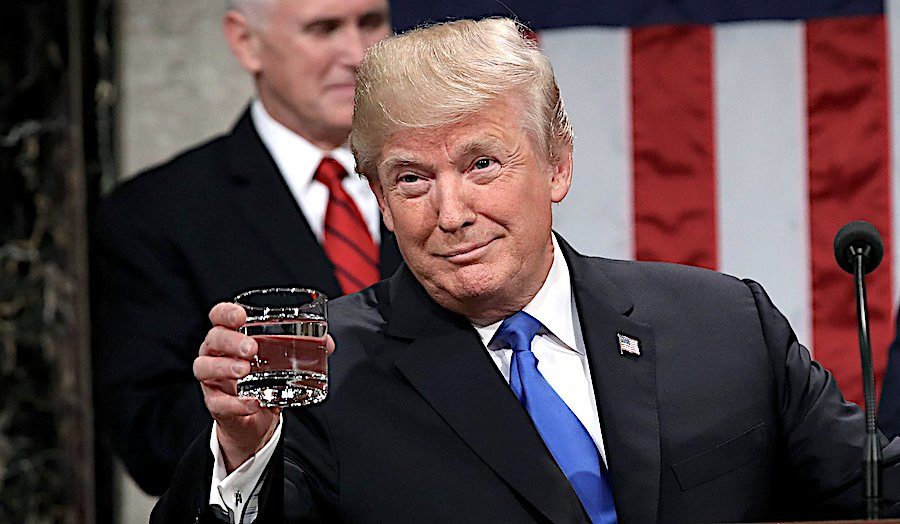 trump and glass