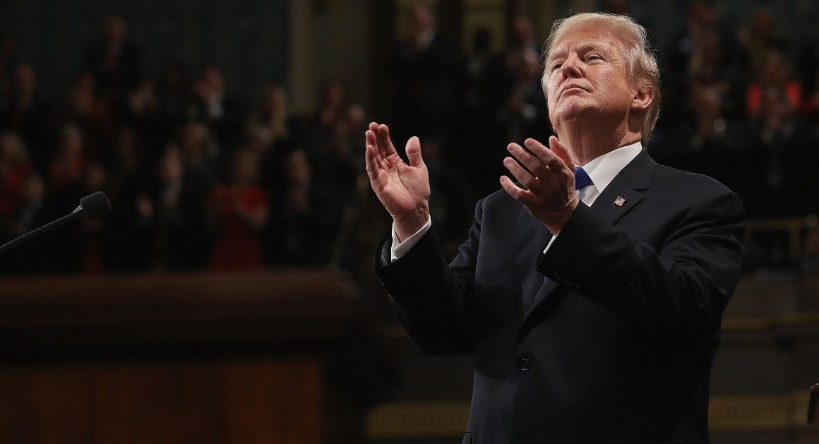 Trump clapping