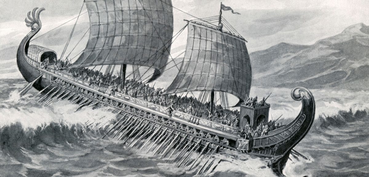 Greek triremes