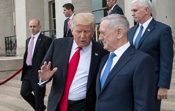 President Donald J. Trump and Secretary of Defense James Mattis