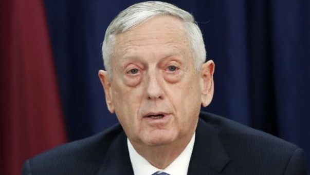 Click to enlarge US Defense Secretary Jim Mattis