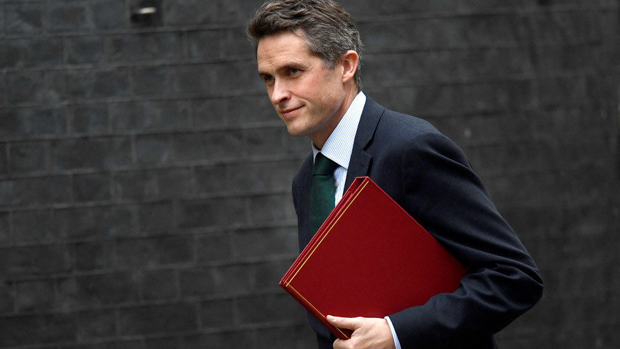 Click to enlarge Britain's Secretary of State for Defence Gavin Williamson