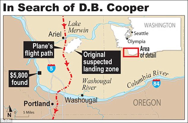 Click to enlarge DB Cooper map