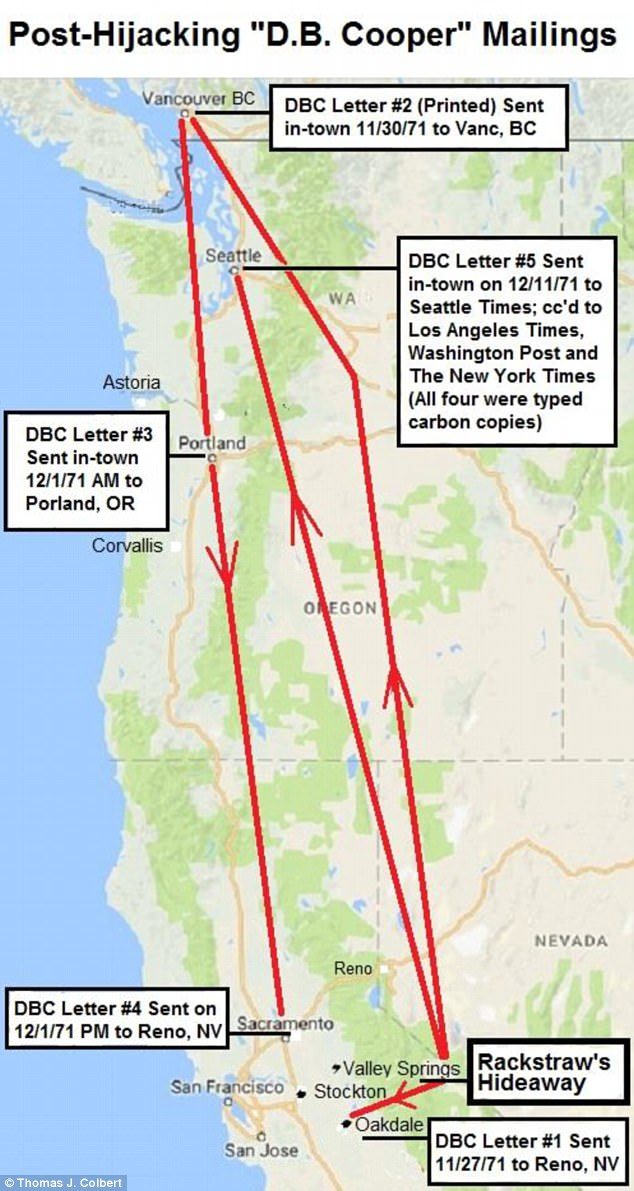 Click to enlarge DB Cooper map