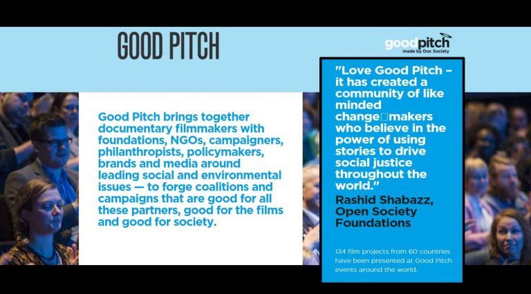 Click to enlarge Good Pitch, Doc Society