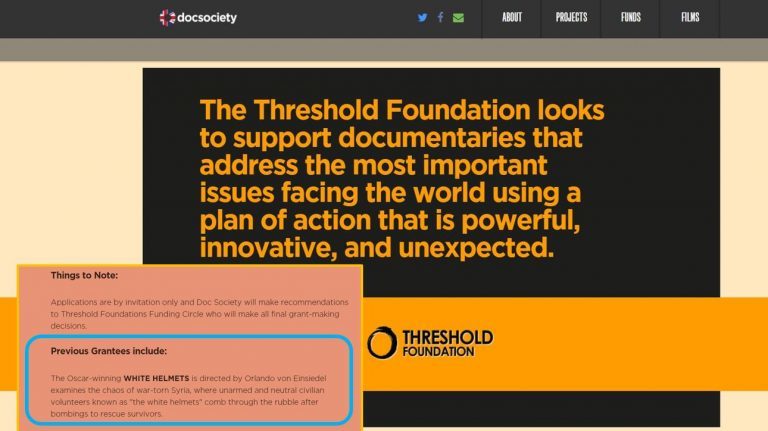 Click to enlarge Threshold Foundation, white helmets