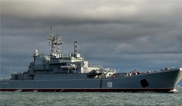 The Russian Army's large cargo ship