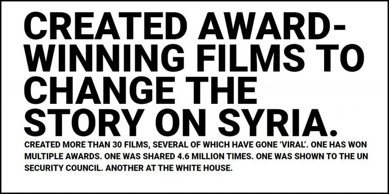 Click to enlarge Syria Campaign, white helmets