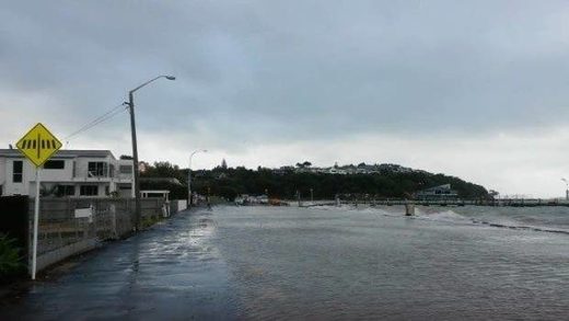 king tide new zealand february 2018