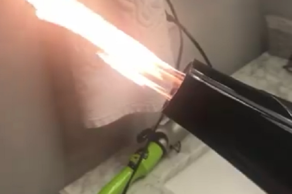 hair dryer blow torch
