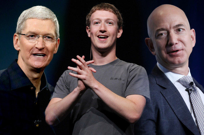 Tim Cook Mark Zuckerberg Jeff Bezos