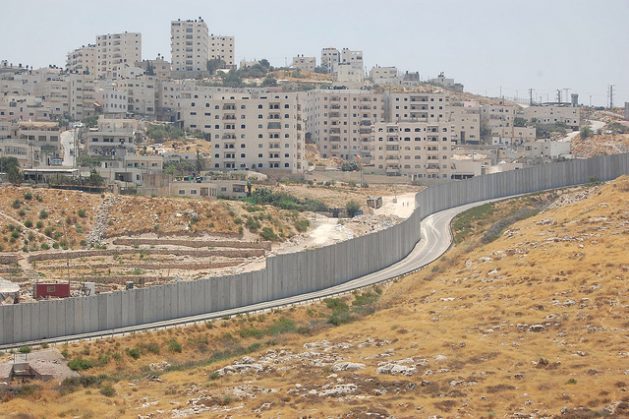 Click to enlarge Shuafat refugee camp separation wall Israeli settlement Pisgat Ze'ev