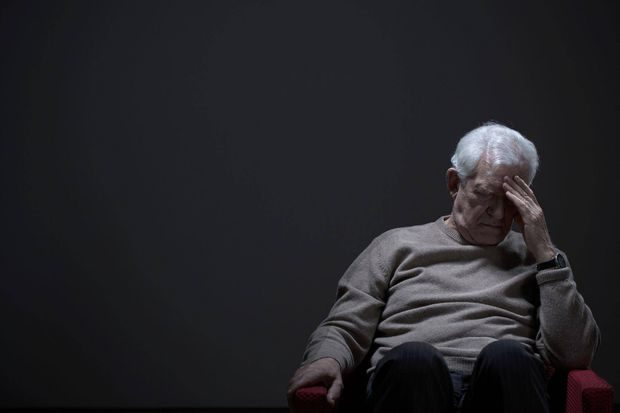 lonely old man