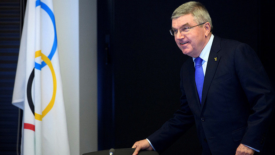 Click to enlarge International Olympic Committee (IOC) president Thomas Bach
