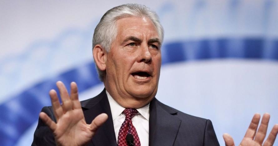 Click to enlarge Secretary of State Rex Tillerson