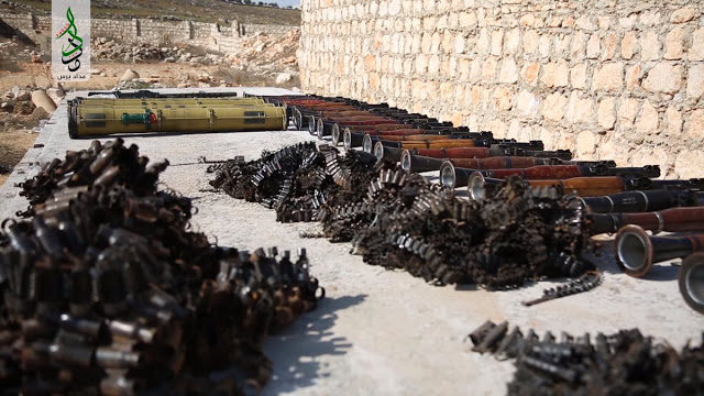 Large amount of anti-tank missiles and weapons