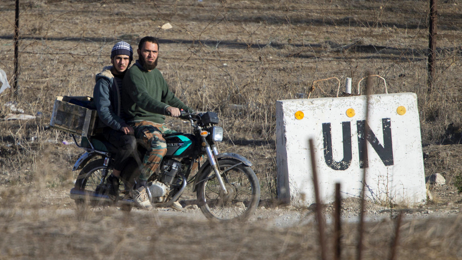 Syrian rebels motorcycle
