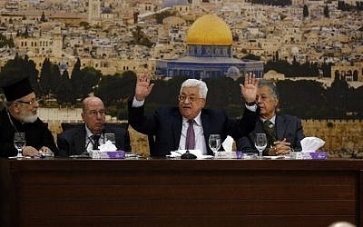Click to enlarge President Mahmoud Abbas