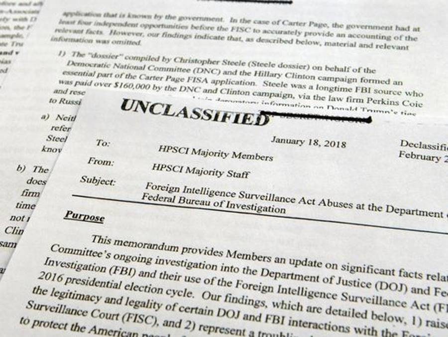 Click to enlarge GOP nunes FISA memo