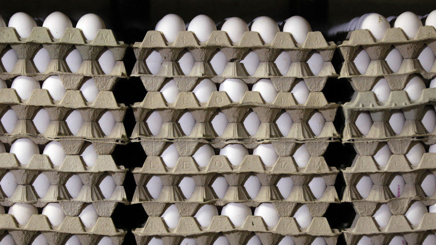 stacks of eggs