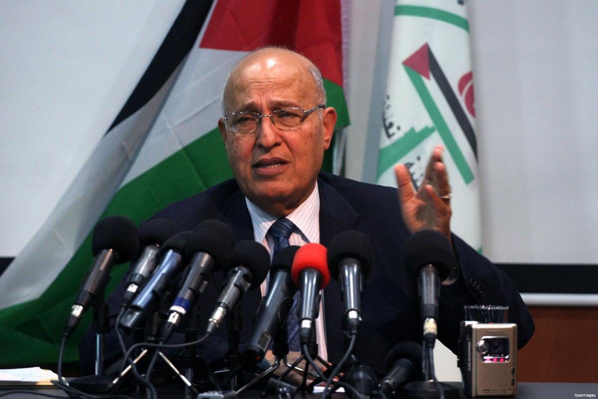 Nabil Shaath, senior aide to the Palestinian Authority President Mahmoud Abbas [File photo]