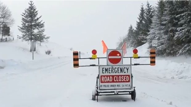 Click to enlarge road blocked