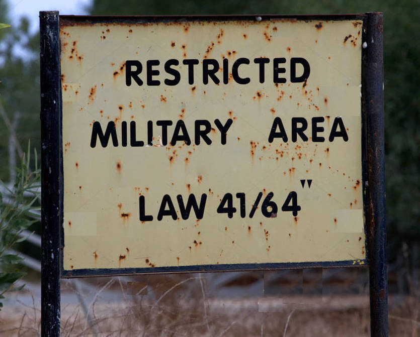 Click to enlarge Sign Restricted