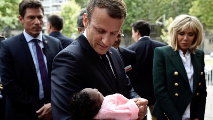 Click to enlarge macron baby