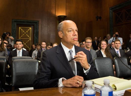 Click to enlarge Homeland Security Chief Jeh Johnson