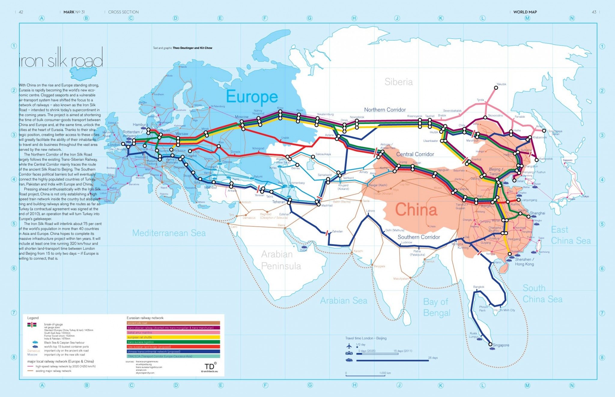 Click to enlarge new silk road