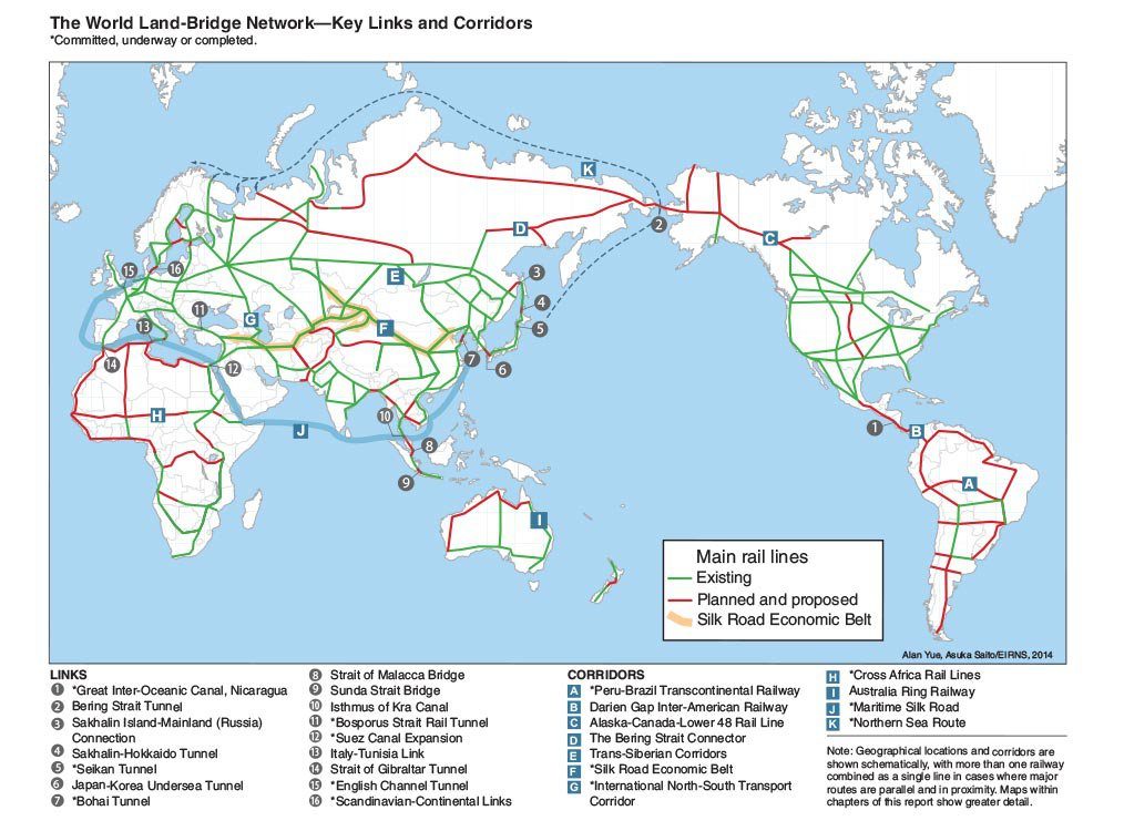 Click to enlarge new silk road