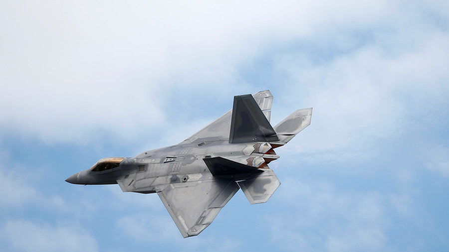 A Lockheed Martin F-22 Raptor fighter