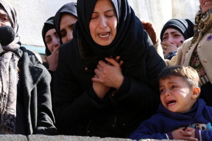 Click to enlarge Palestinian funeral Layth Abu Naeem