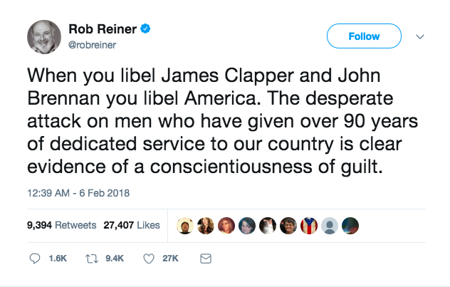 Rob Reiner Brennan Clapper