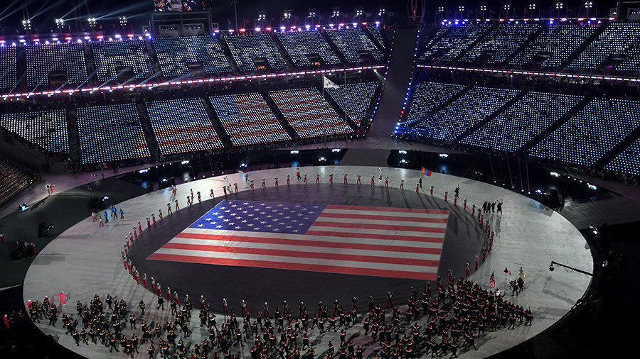 american flag olympics