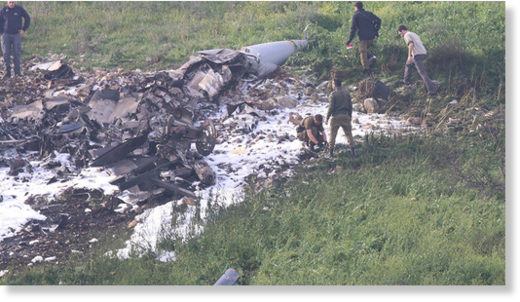 Click to enlarge Israeli jet shot down