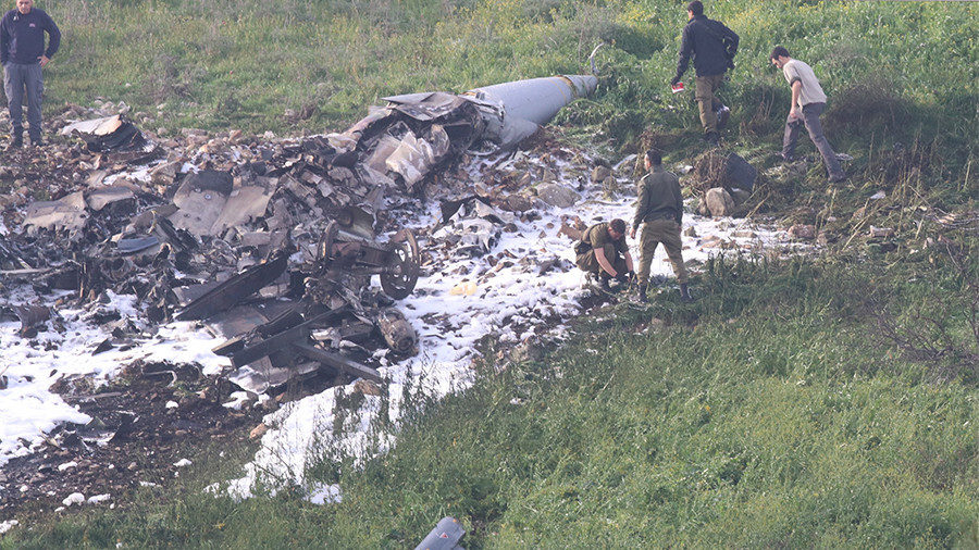 israel fighter jet shot down