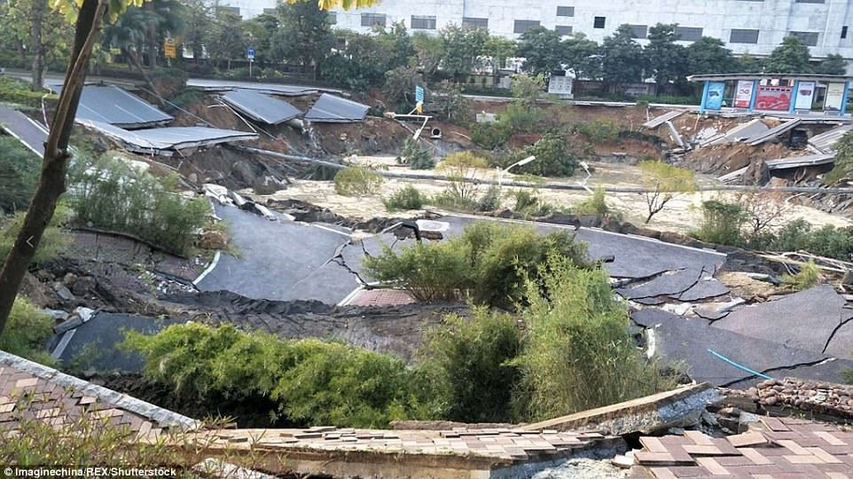 china sinkhole feb 2018