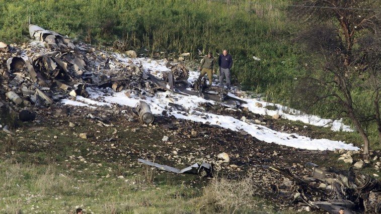 Click to enlarge israeli jet shot down Syria