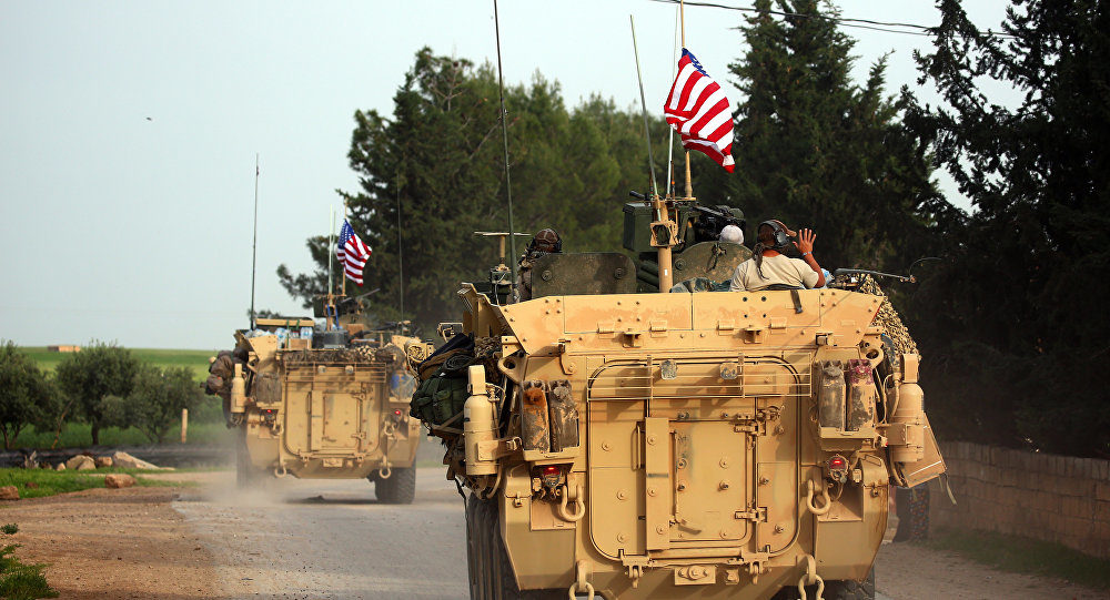 Click to enlarge anti-damascus US tanks in Syria