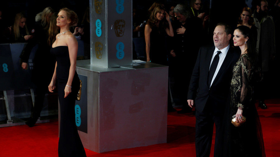 Uma Thurman,Harvey Weinstein and Georgina Chapman