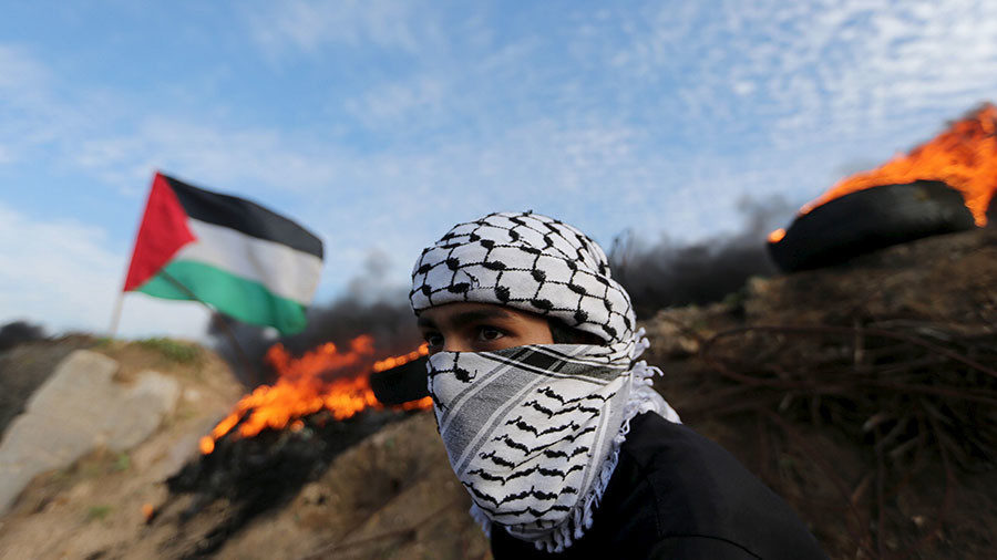 palestinian protestor