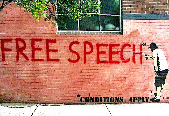 Click to enlarge Freespeech wall