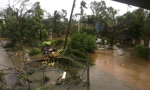 The aftermath of cyclone Gita is seen in Nuku’alofa, Tonga