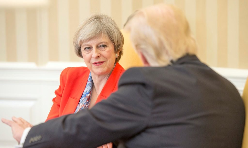Click to enlarge Theresa May Donald Trump