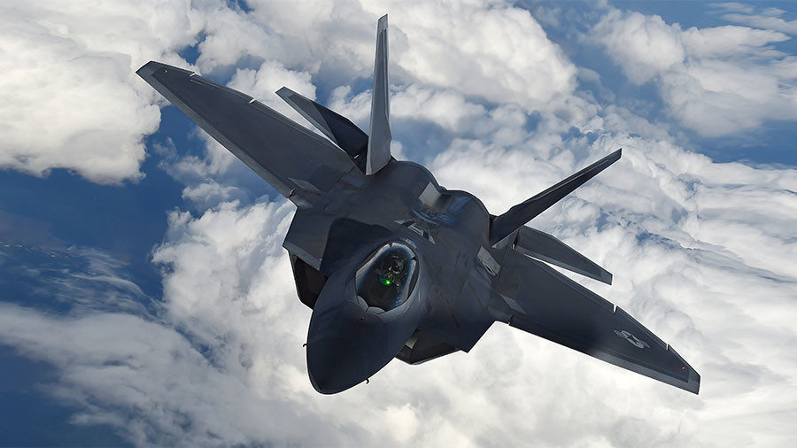 Click to enlarge F-22 Raptor fighter