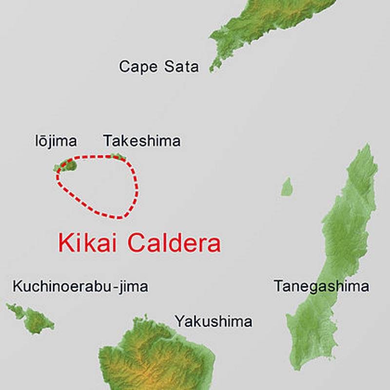 Click to enlarge Kikai calderal japan